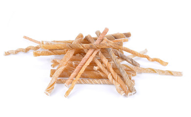 Dog treats isolated on white