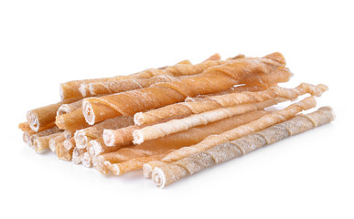 Dog treats isolated on white