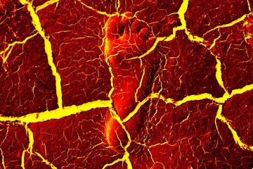 the surface of the lava. background