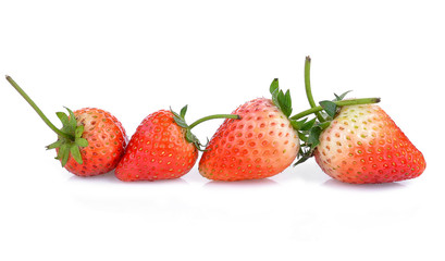 strawberry isolated on the white background.