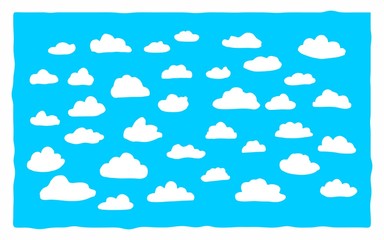 Fototapeta premium Linear cloud pattern