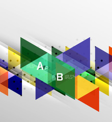 Vector triangle banner