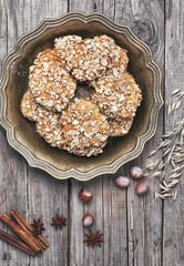 Homemade oatmeal cookies