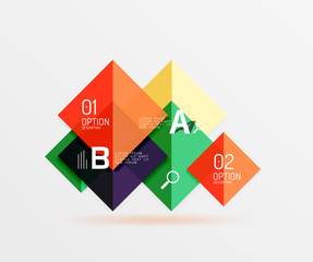 Square geometric abstract background