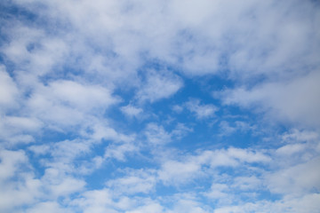 Fototapeta premium Blue sky with white clouds.