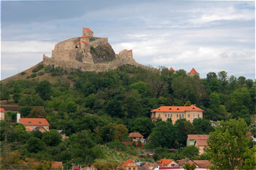 Fototapeta na wymiar Transylvania travel Rupea castle in Romania 
