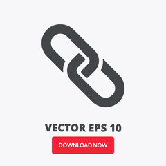 Chain link vector icon