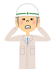 現場監督 あわてる