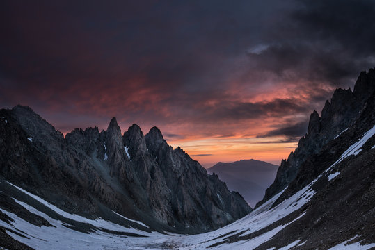 Fototapeta Mountain in Elbrus region, Caucasus Mountains in Southern Russia