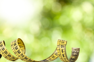 tape measure in natural background