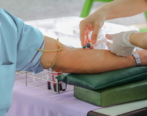 doctor injection needle blood checking   