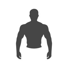 Strong man icon - Illustration