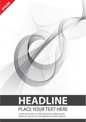 Modern abstract brochure, report or flyer design template