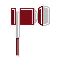 Isolated earphones on white background. Headphone and earphone. Audio equipment.