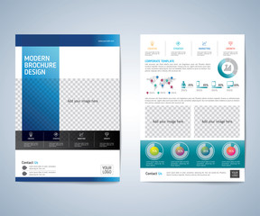 Business brochure, leaflet, flyer,  annual report,  cover design template vector background. layout A4 size.