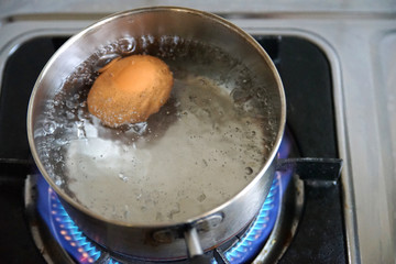 Boiling egg - 136774551