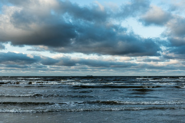 Blue Baltic sea.
