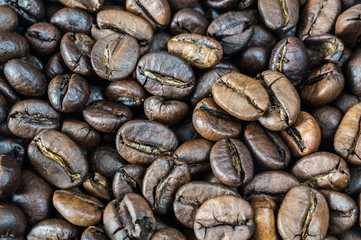 roasted coffee beans background