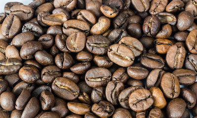 roasted coffee beans background