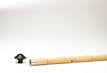 Naklejka premium Turkish Ney. Turkish classical sufi music instrument.