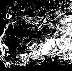 Black and white liquid texture, watercolor hand drawn marbling i