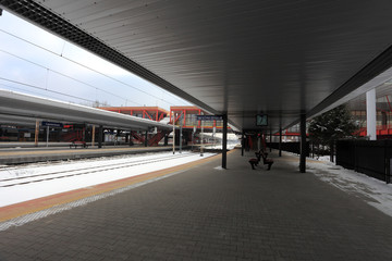 Fototapeta Stacja kolejowa w Częstochowie, perony. obraz