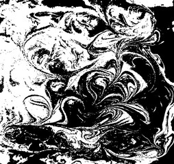 Black and white liquid texture, watercolor hand drawn marbling i