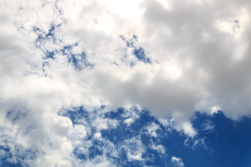 clouds on blue sky