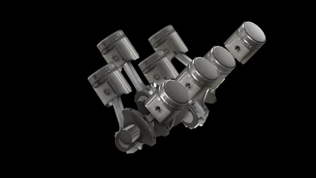 Piston animation with alpha channel