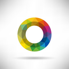 Fototapeta premium Geometric Letter O Icon and Logo Template.