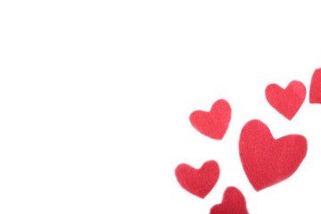 Decorative heart Felt for design to Valentines Day