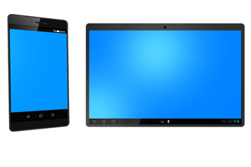 Tablet PC und Smartphone