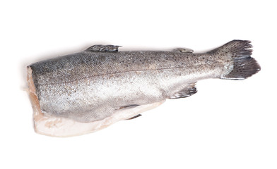 Gutted trout fish