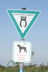 Schild Landschaftsschutzgebiet