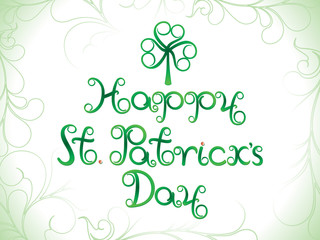 abstract artistic st patrick day background