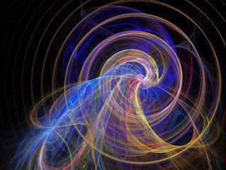 Abstract fractal background. Digital collage.