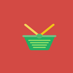 Basket icon. flat design