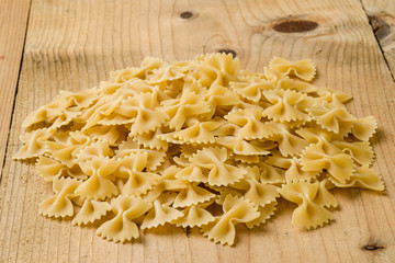 raw farfalle bow-tie pasta