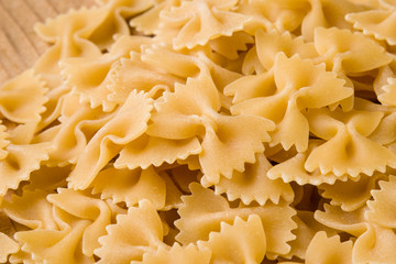 raw farfalle bow-tie pasta