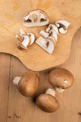 brown champignon mushrooms