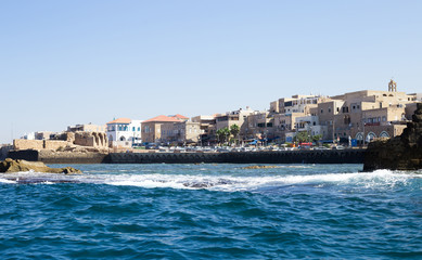 View of the  Acre Street from the sea side