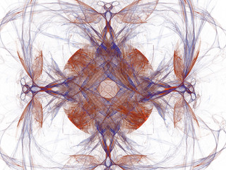 Abstract fractal background. Digital collage.