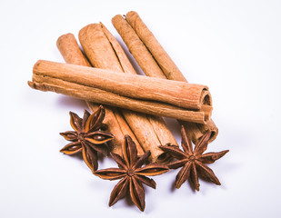 Warming spices - cinnamon, star anise.