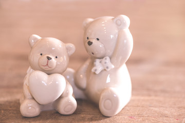 Teddy Bear with  heart.  Love. St. Valentine's Day