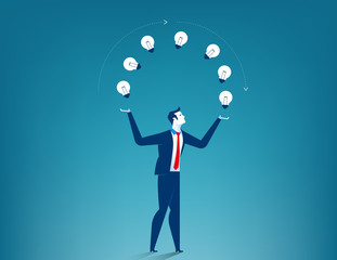 Businessman show creative