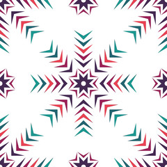 EPS10 file. Seamless floral geometric pattern. Vintage backgroun