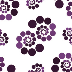 EPS10 file. Seamless floral geometric pattern. Vintage backgroun