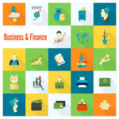Business and Finance Icon Set