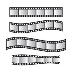 Fototapeta na wymiar Film roll , film 35mm, slide film frame set. Film roll vector