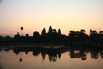 Fototapeta na wymiar Angkor Wat at Sunrise, Cambodia
